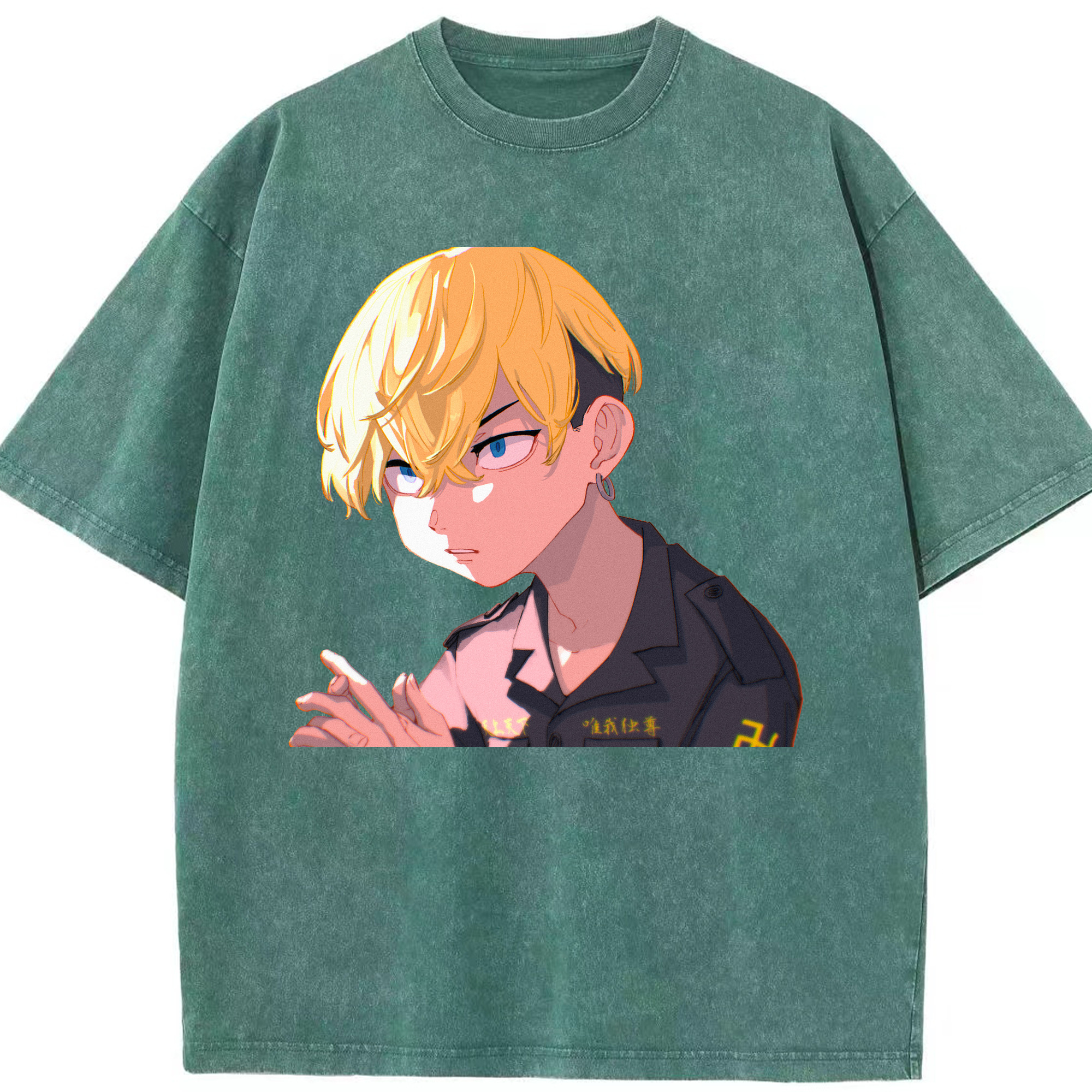 （画像用） 東京リベンジャーズ Tokyo Revengers 綿100% ヴィンテージ風 半袖Tシャツ（フロントプリント）